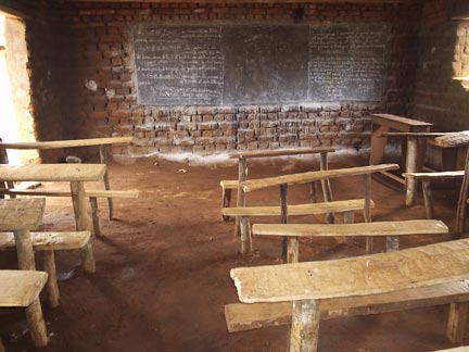 Salle de classe en Afrique
