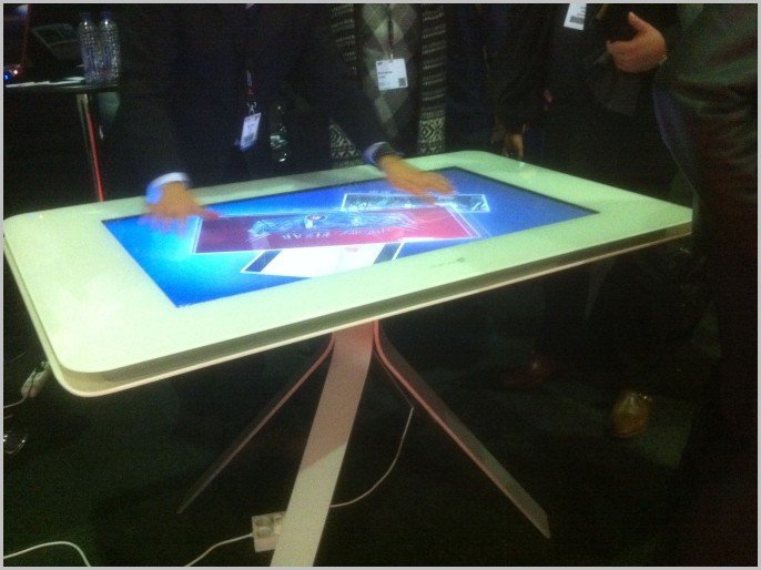 Table interactive multitouch
