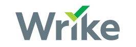 Le logo de Wrike, un outil de gestion de projets sur écran interactif