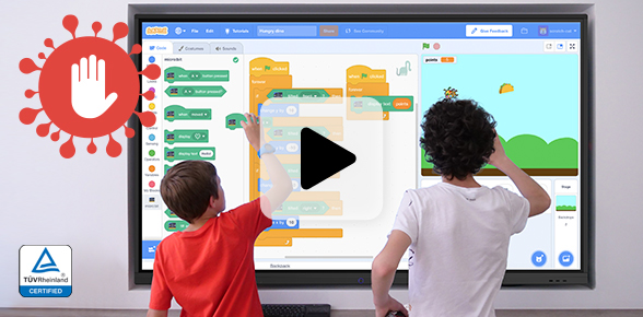 écran interactif pour école numérique et continuité pédagogique