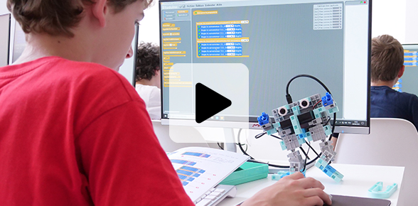 robot programmable contre fracture numérique pour continuité pédagogique