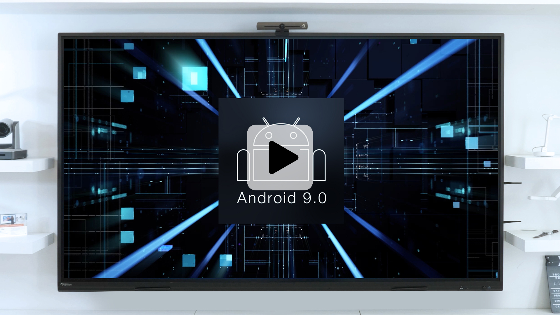 android 9 sur écran interactif superglass 2