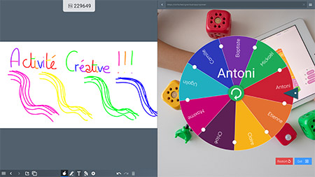 des activités pour la fin du cours sur écran interactif Clevertouch