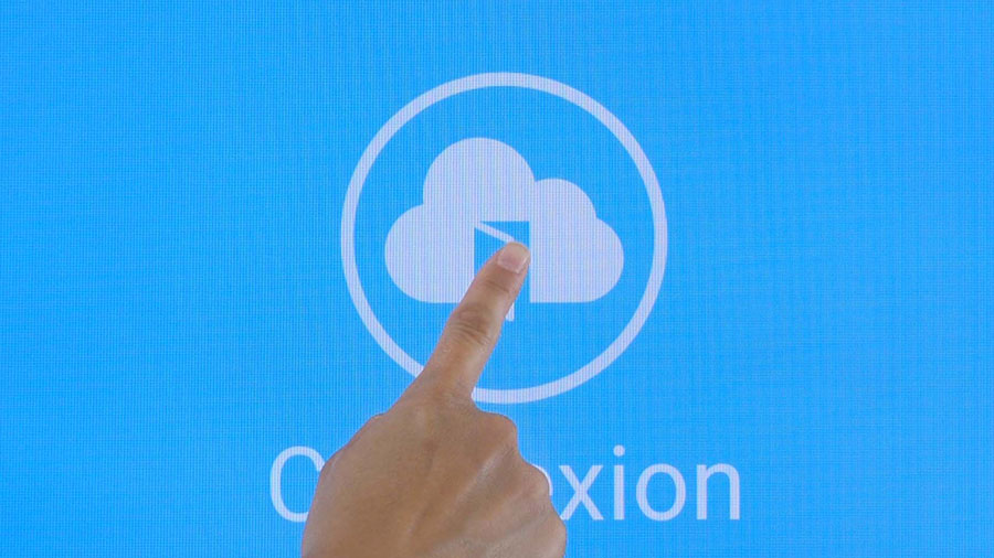 connexion au cloud sur écran Speechi