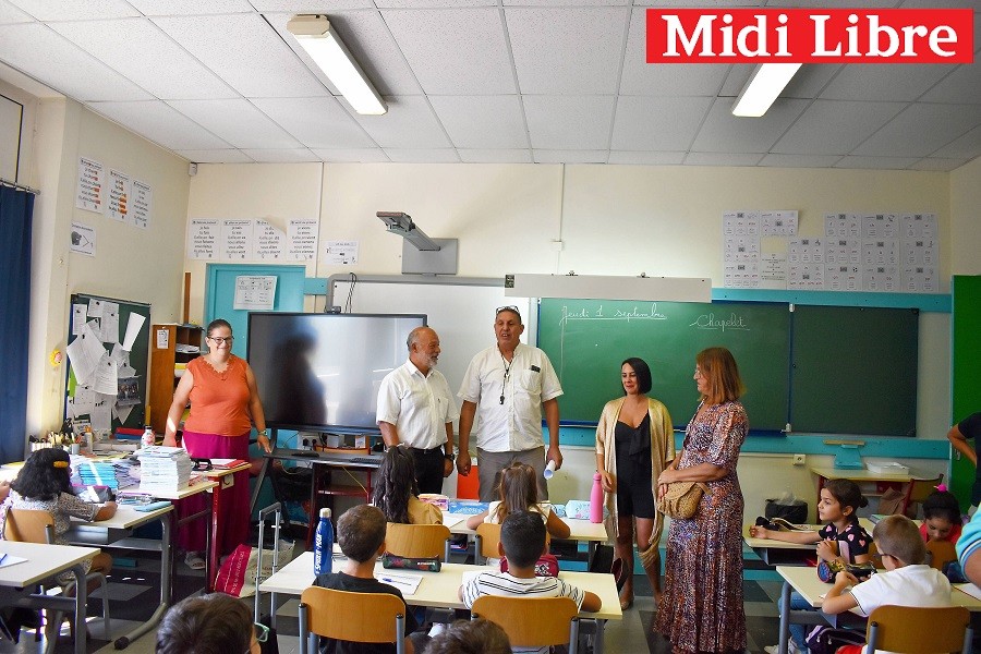 photo de presse de Midi Libre, 7 ENI Speechi à l'école de Bagnols-sur-Cèze