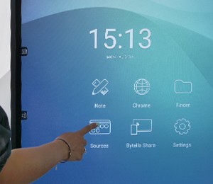 menu écran interactif tactile superglass